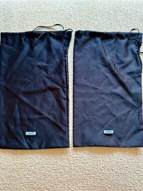 2 x PRADA Shoe Satin Dustbag NEW
